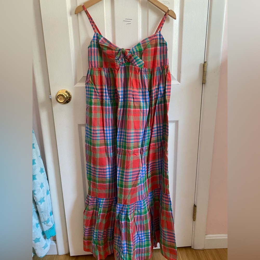 J crew madras dress